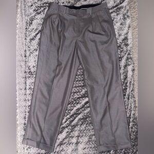 Perry Ellis America Men's Gray Dress Pants Size 36/30 with cuffed bottoms